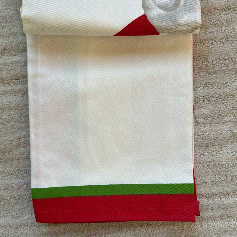 NWT Martha Stewart Collection for Macy’s Set of 3 Holiday Kitchen Towels Santa